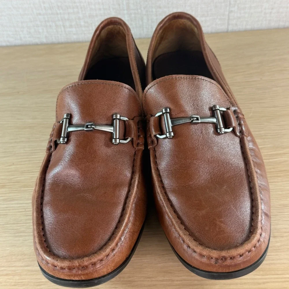 Wallin & Bros Mens 9M Brown Leather Horsebit Loafers Made Brazil Dress Shoes